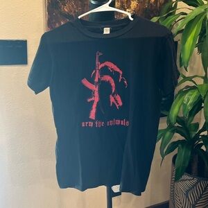Vintage “Arm the Animals” t-shirt size small
